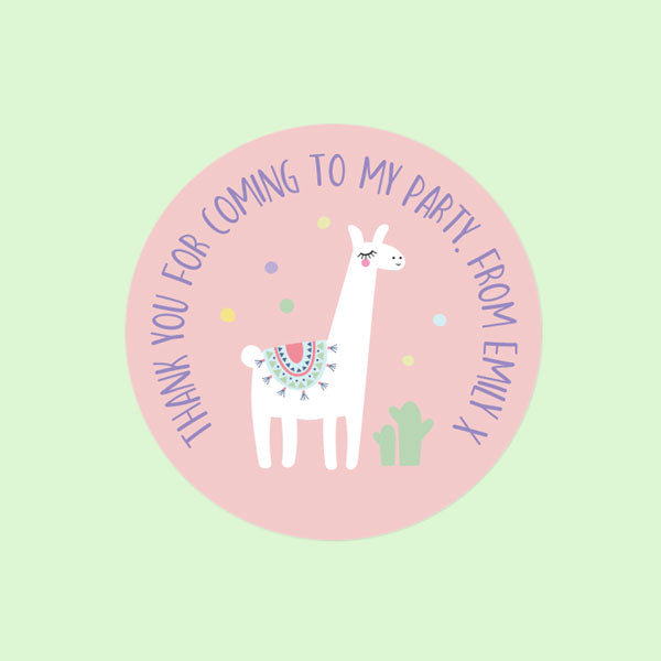 Ooh La Llama - Sweet Bag Stickers - Pack of 35