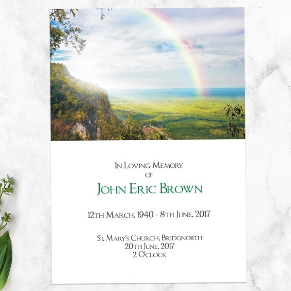 Funeral Order of Service - Rainbow View