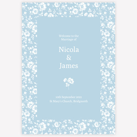 Dainty Flowers Iridescent Order Of Service
