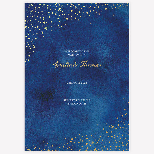 Starry Night Foil Order Of Service