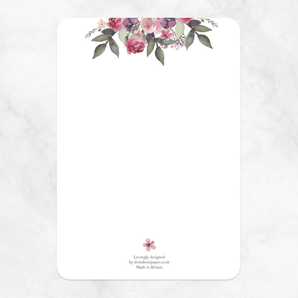 50th Wedding Anniversary Invitations - Painted Flowers