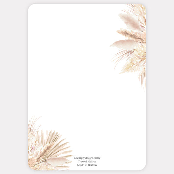 Pampas Grass Save the Date Cards
