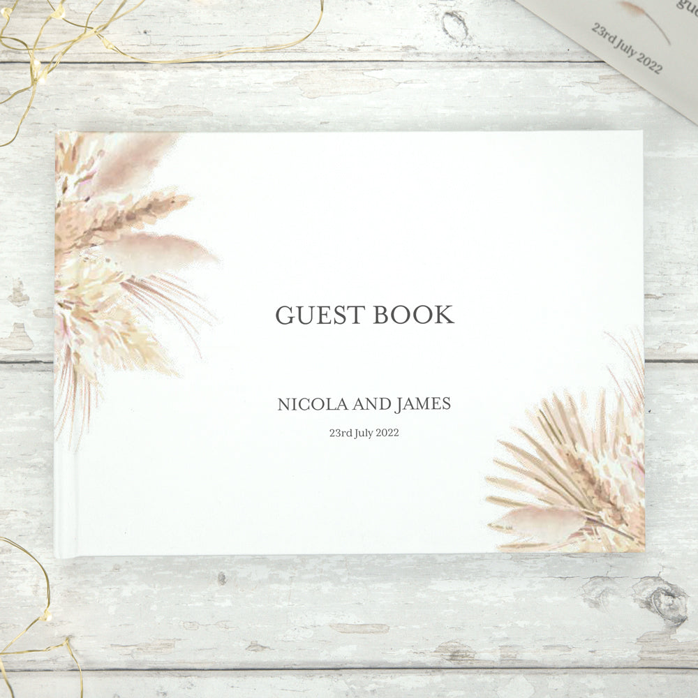 Pampas Grass - Wedding Guest Book