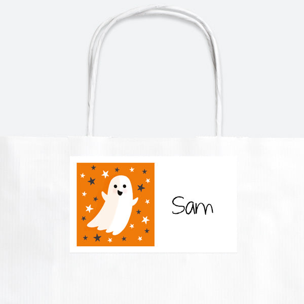 Spook-tacular Ghosts - Halloween Party Bag & Sticker - Pack of 10