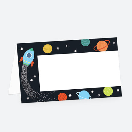 Outer Space - Ready to Write Party Food Labels - Pack of 9