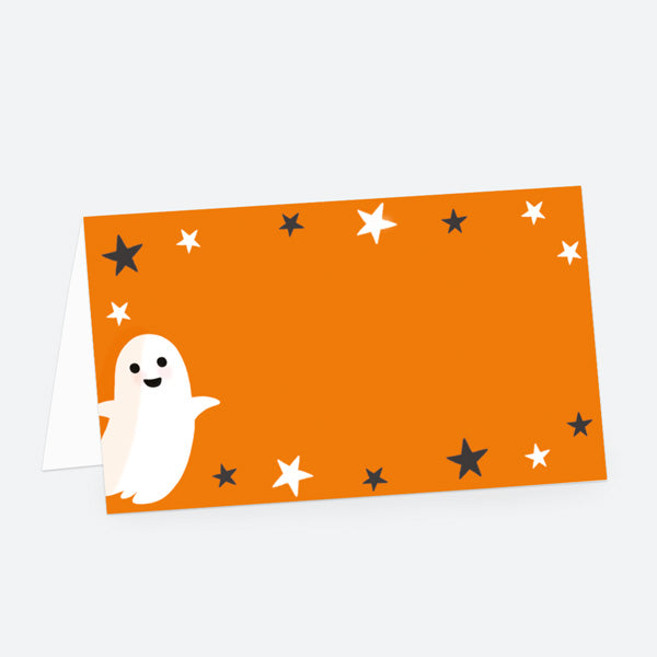 Spook-tacular Ghosts - Ready to Write Halloween Food Labels - Pack of 9
