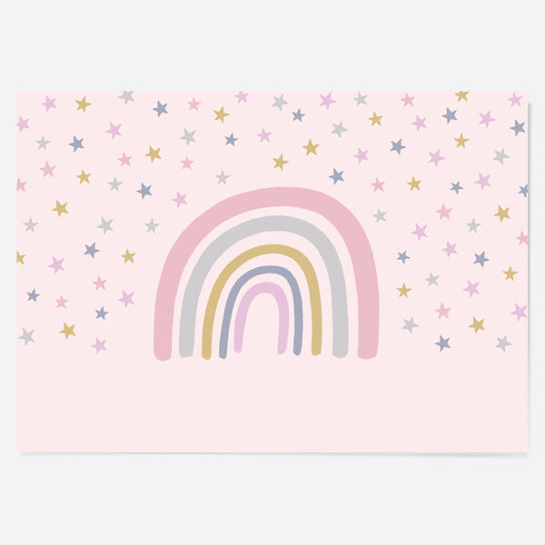Kids Party Placemat - Boho Rainbow - Pack of 10