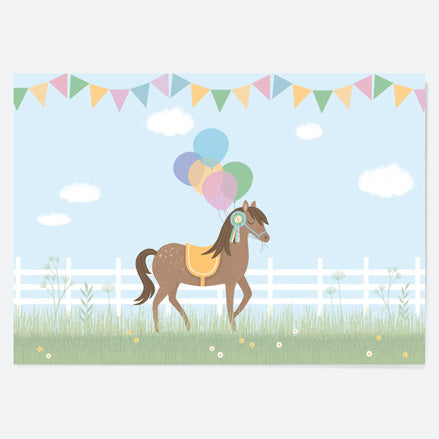 Kids Party Placemat - Horse Riding Stables - Pack of 10
