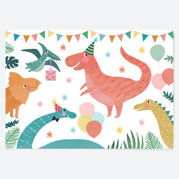 Kids Party Placemat - Jurassic Dinosaur - Pack of 10