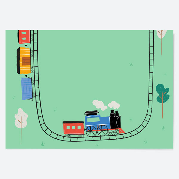 Kids Party Placemat - Train Track - Pack of 10
