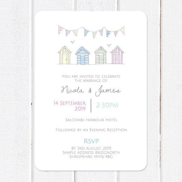 Pastel Bunting & Beach Huts Boutique Sample