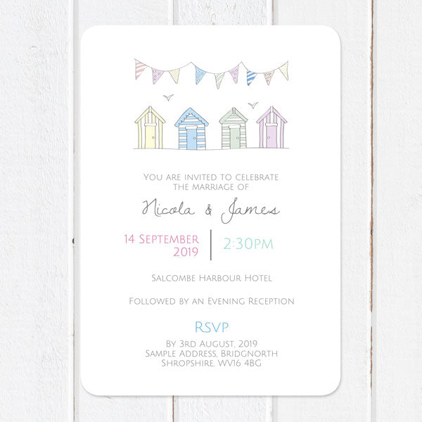 Pastel Bunting & Beach Huts Boutique Sample