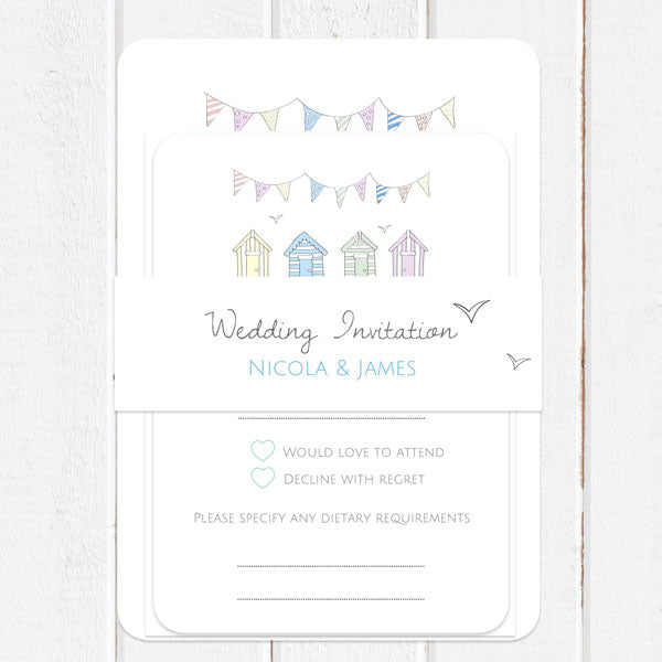 Pastel Bunting & Beach Huts Boutique Sample
