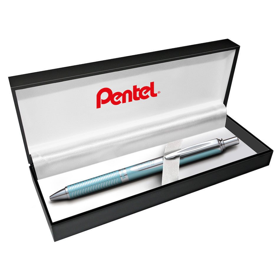Pentel EnerGel Sterling Gel Rollerball Pen Baby Blue with Gift Box