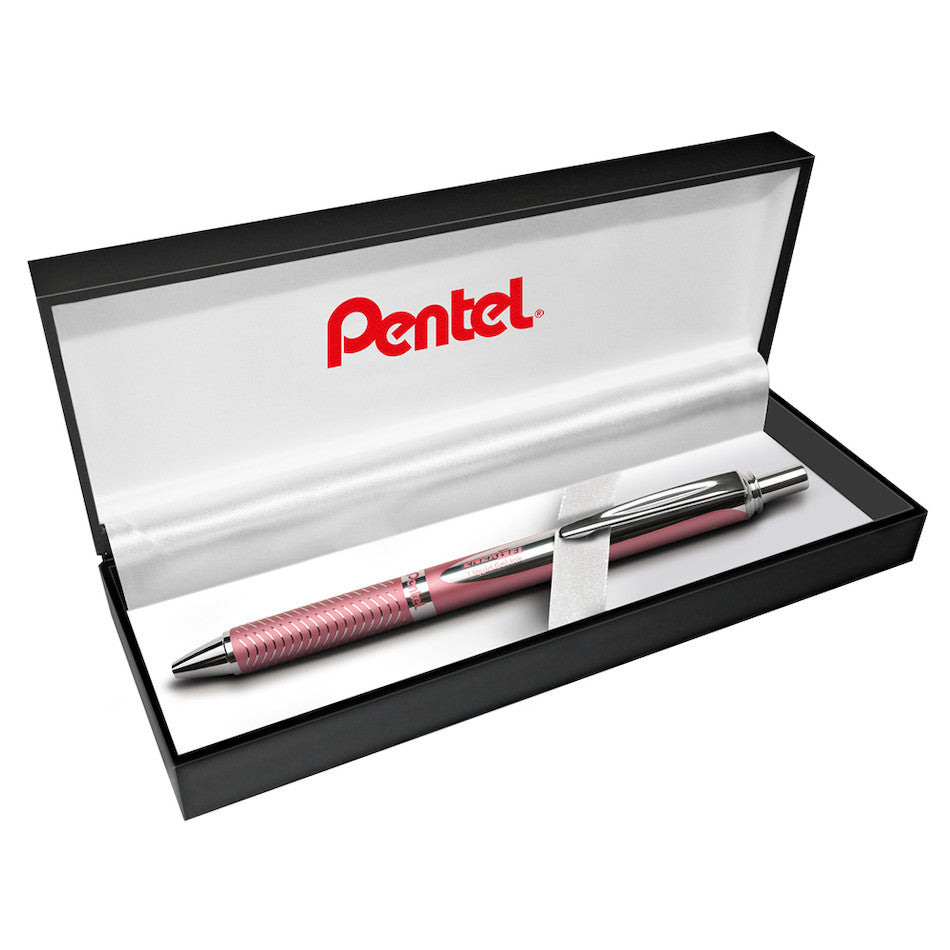 Pentel EnerGel Sterling Gel Rollerball Pen Pink with Gift Box