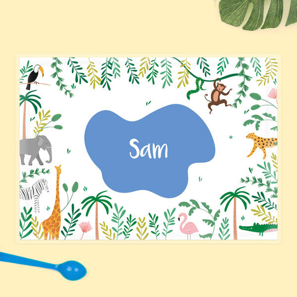 Personalised Kids Placemat - Go Wild