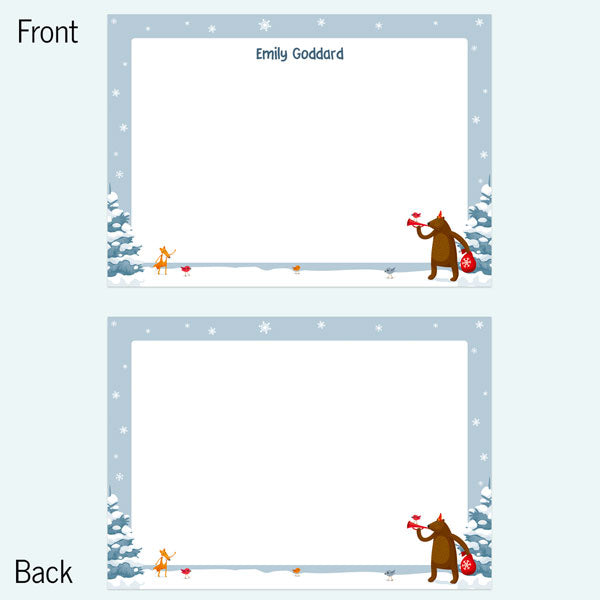 Festive Friends - Personalised A6 Note Card