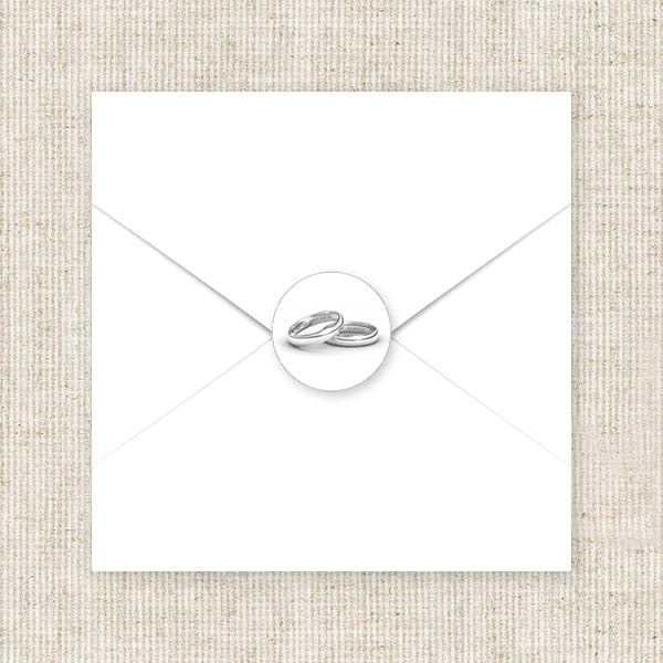 category header image Wedding Rings Envelope Seal - Pack of 70