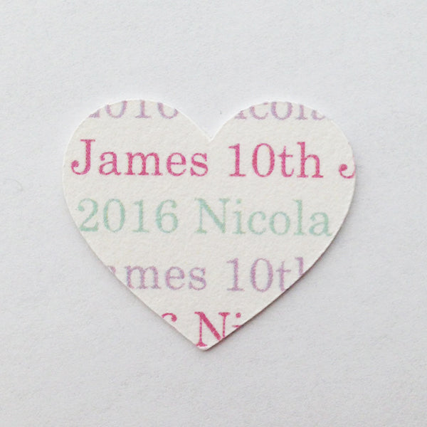 Personalised - Heart Table Confetti