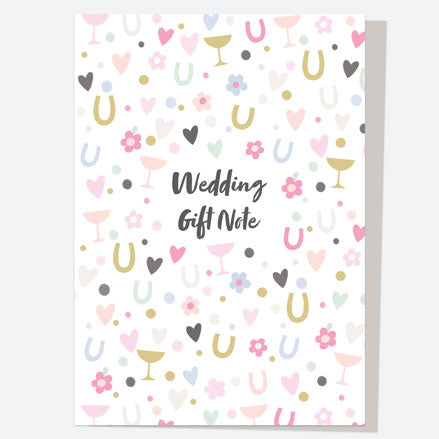 Personalised Wedding Gift Card - Confetti Icons