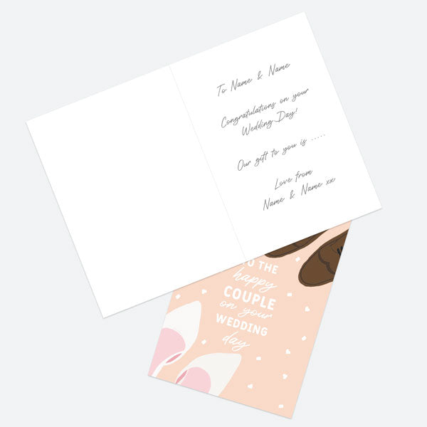 Personalised Wedding Gift Card - Wedding Shoes