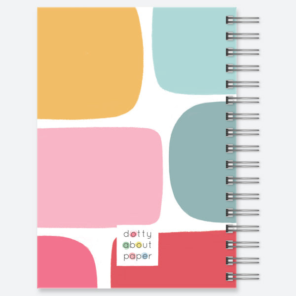 Colour Blocks - Personalised A5 Wiro Bound Notebook