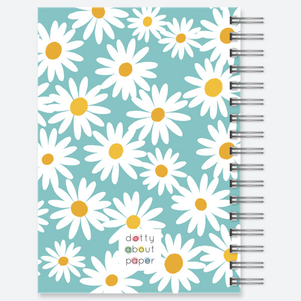 Ditsy Daisies - Personalised A5 Wiro Bound Notebook