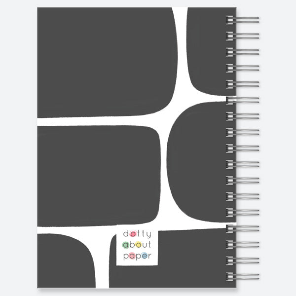 Monochrome Blocks - Personalised A5 Wiro Bound Notebook