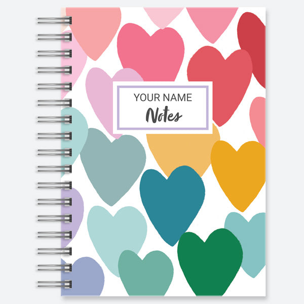 Sweet Heart - Personalised A5 Wiro Bound Notebook