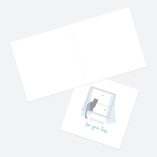 Pet Sympathy Card - Sorry For Your Loss - Cat