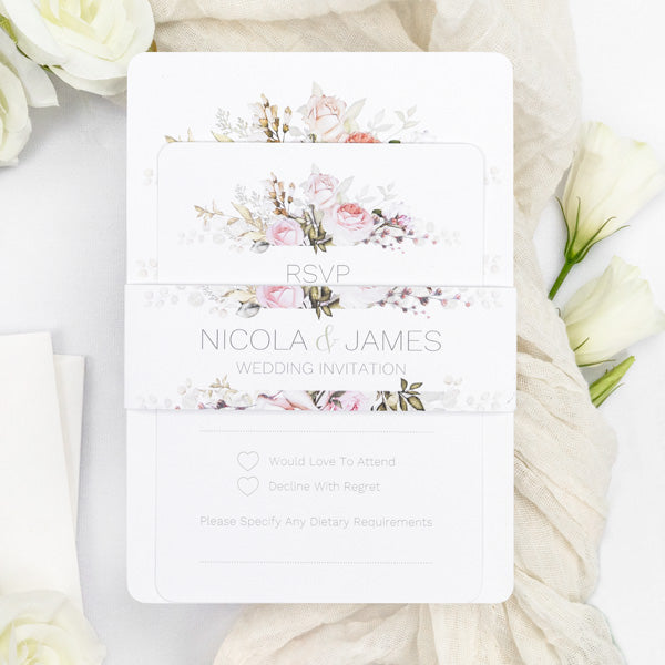 category header image Pink Country Flowers - Boutique Wedding Invitation & RSVP