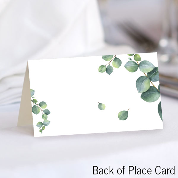 Eucalyptus - Ready to Write Wedding Place Cards