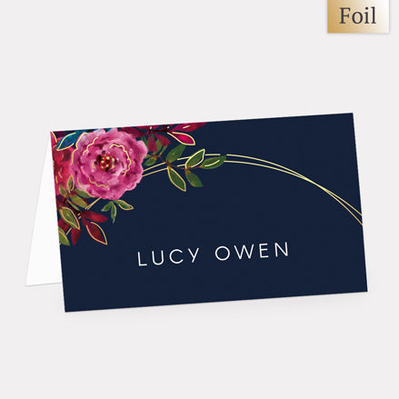 Opulent Glam Foil Place Card