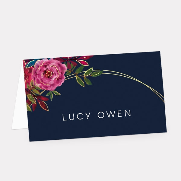 Opulent Glam Foil Place Card