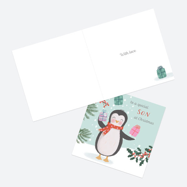 Christmas Card - Polar Pals - Juggling Penguin - Special Son