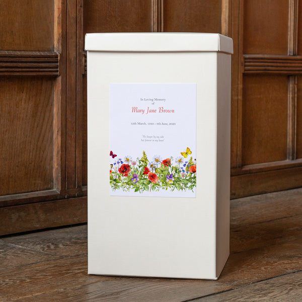 Funeral Post Box - Poppy Meadow