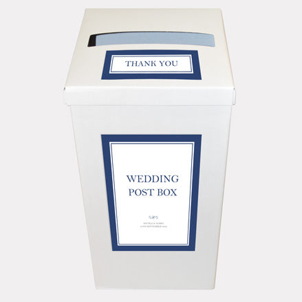 Royal Border Personalised Wedding Post Box