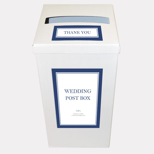 Royal Border Personalised Wedding Post Box