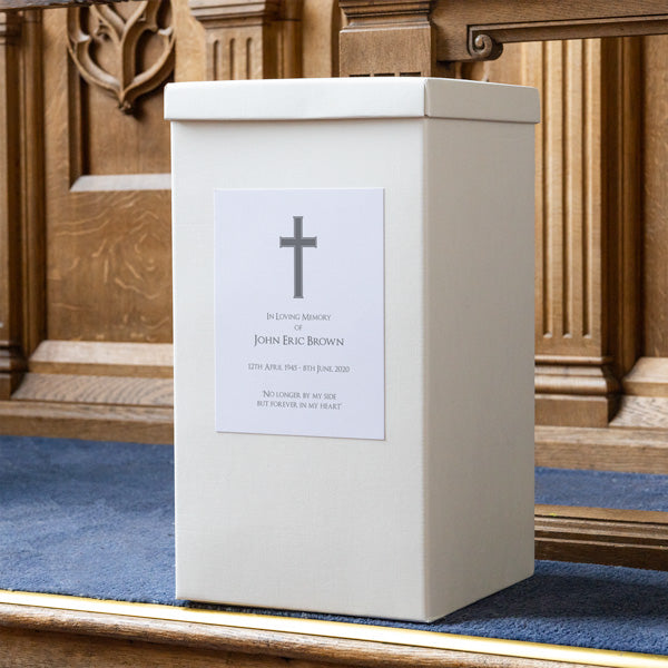 Funeral Post Box - Traditional Cross