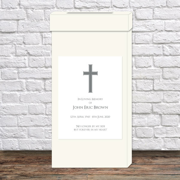 Funeral Post Box - Traditional Cross