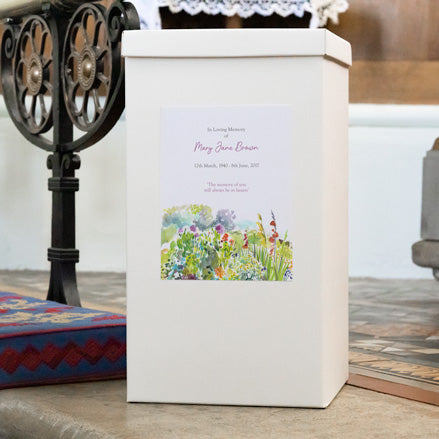 Funeral Post Box - Watercolour Wildflowers