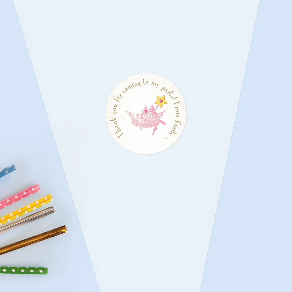 Princess Tiara - Sweet Cone & Sticker - Pack of 35