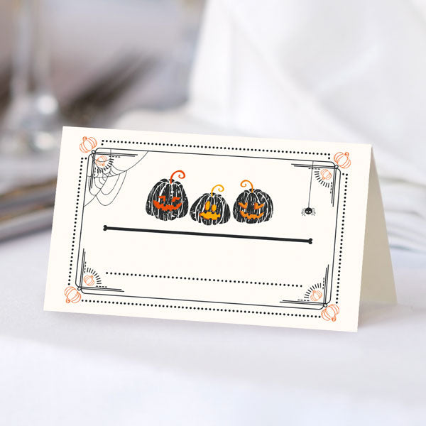 Pumpkin Trio - Halloween Place Cards