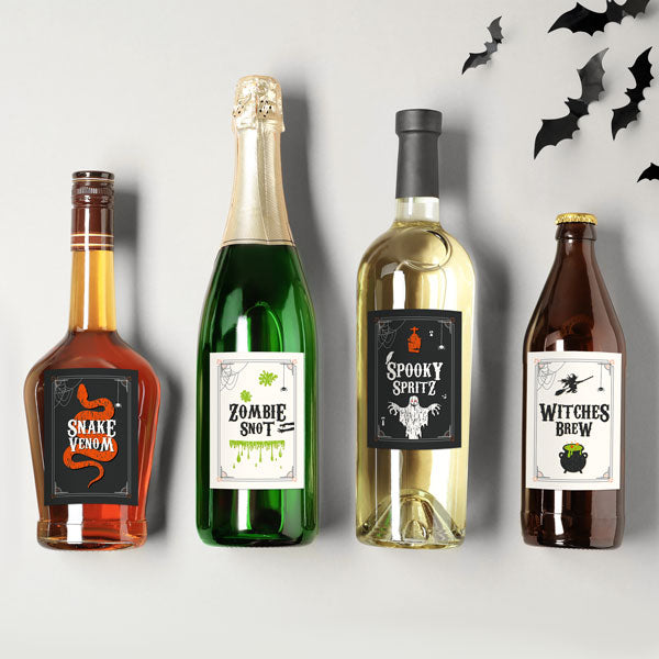 Pumpkin Trio - Halloween Bottle Labels - Assorted Pack of 9 - Fast ...