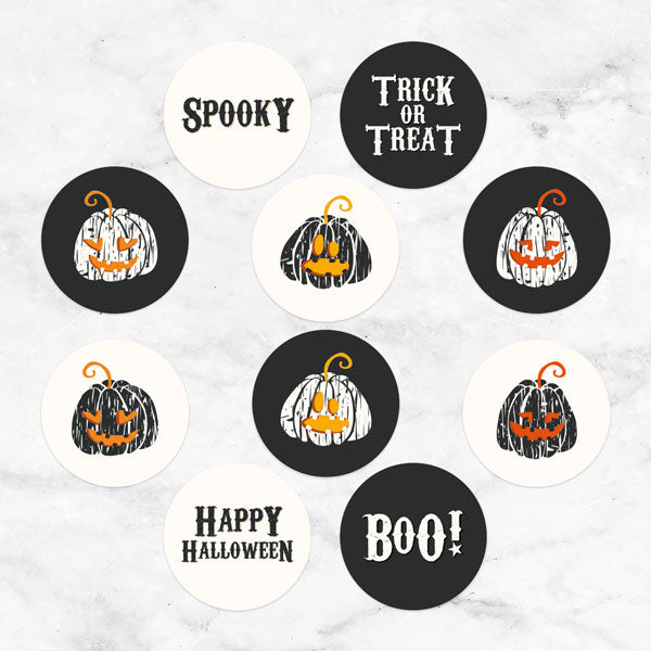 Pumpkin Trio - Halloween Stickers - Pack of 70