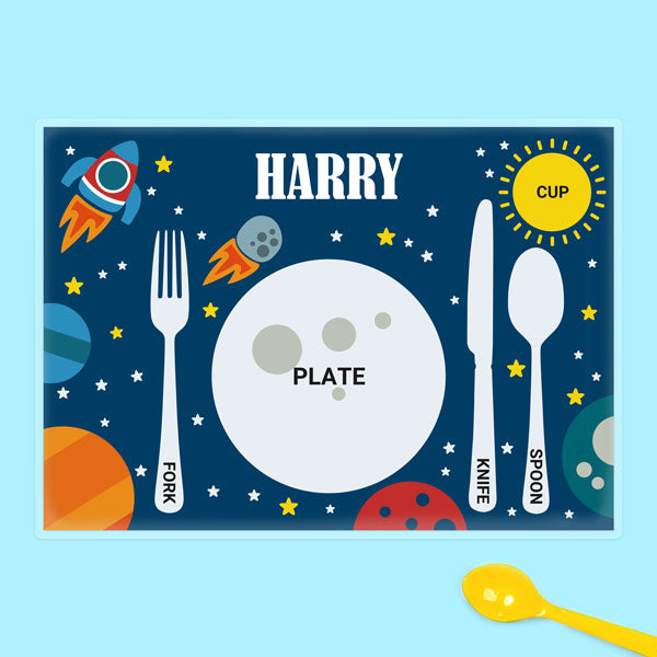 Personalised Kids Placemat - Rocket