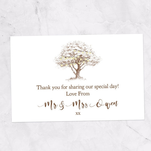 Romantic Woodland Tree - Favour Tag