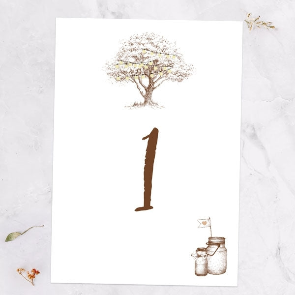 Romantic Woodland Tree Table Name/Number