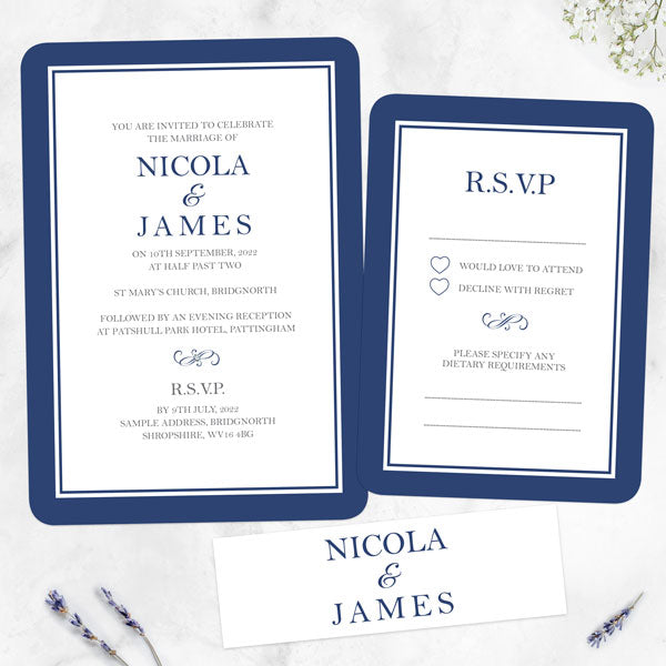 Royal Border - Boutique Wedding Invitation & RSVP