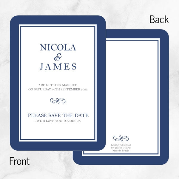 Royal Border Save the Date Cards